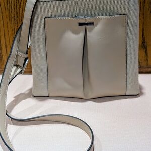 Calvin Klein Beige Crossbody Bag with Front Detail